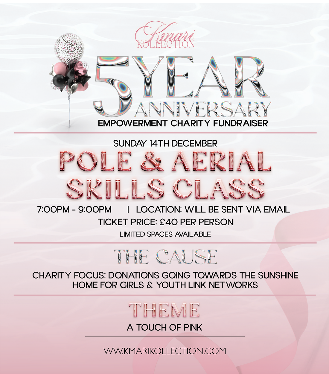 5 YEAR ANNIVERSARY EMPOWERMENT CHARITY FUNDRAISER